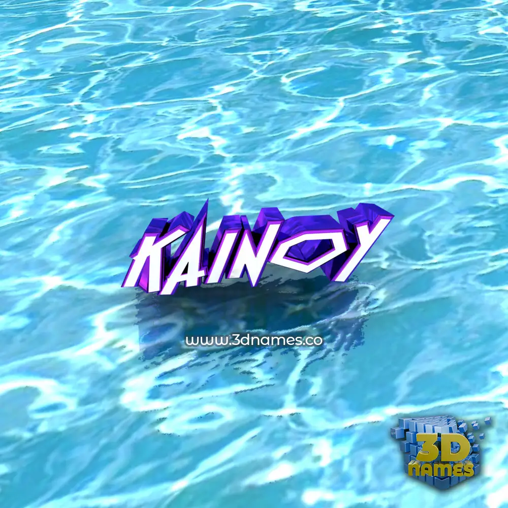 kainoy in Water style - 3D name wallpaper