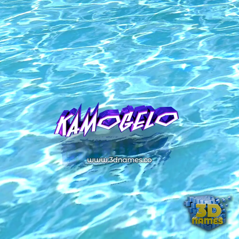 kamogelo in Water style - 3D name wallpaper