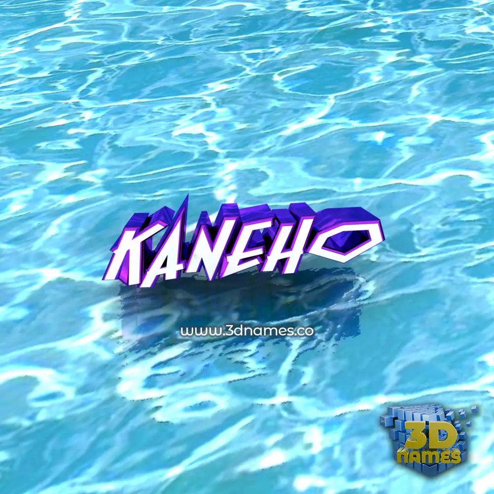kaneho in Water style - 3D name wallpaper