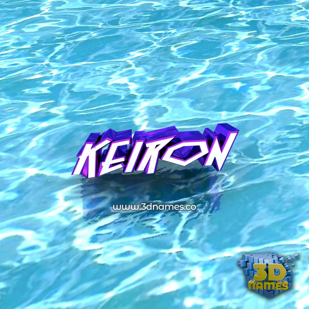 keiron in Water style - 3D name wallpaper