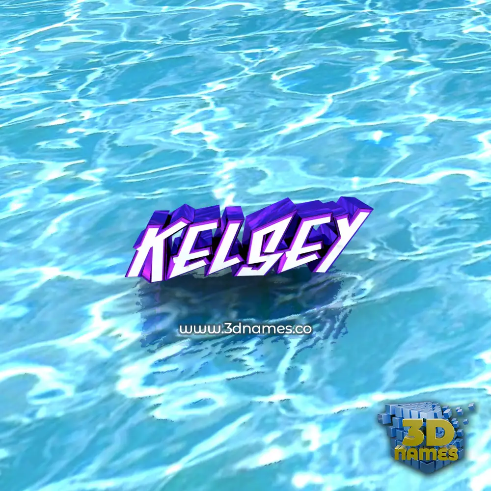 kelsey in Water style - 3D name wallpaper