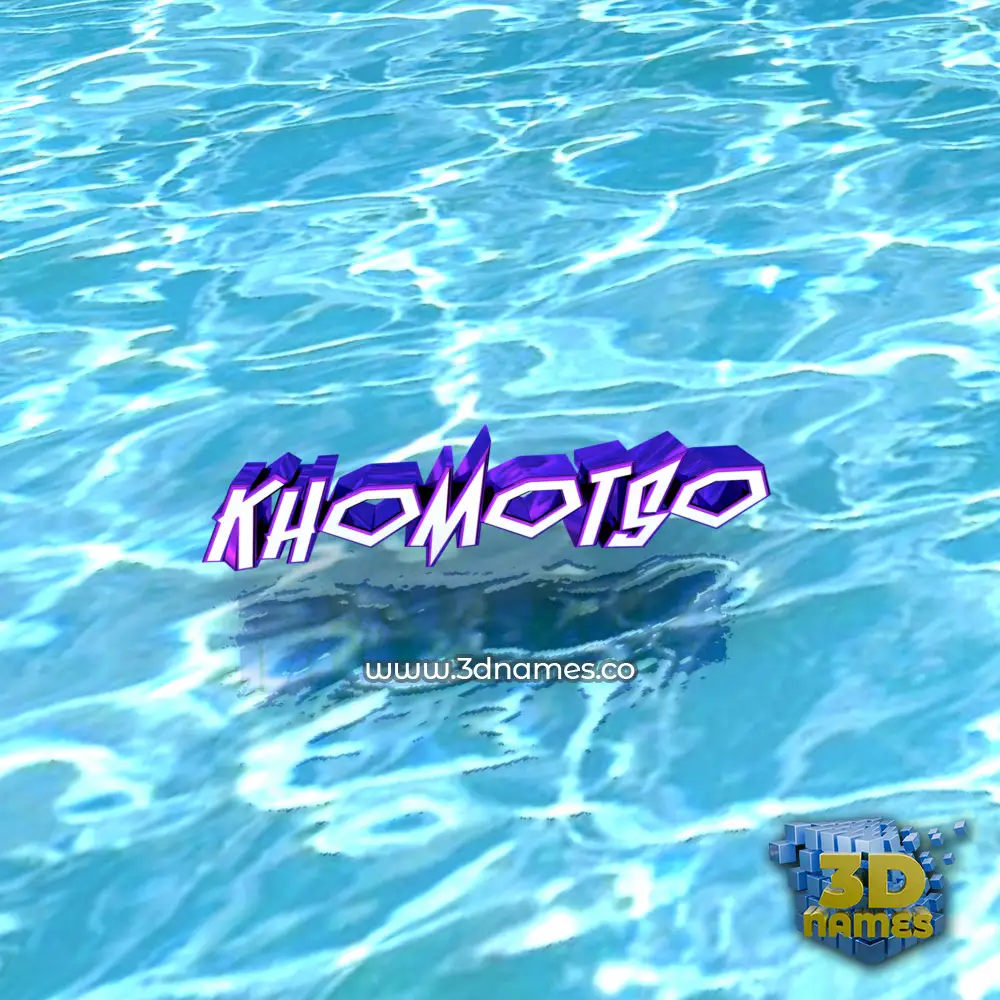 khomotso in Water style - 3D name wallpaper