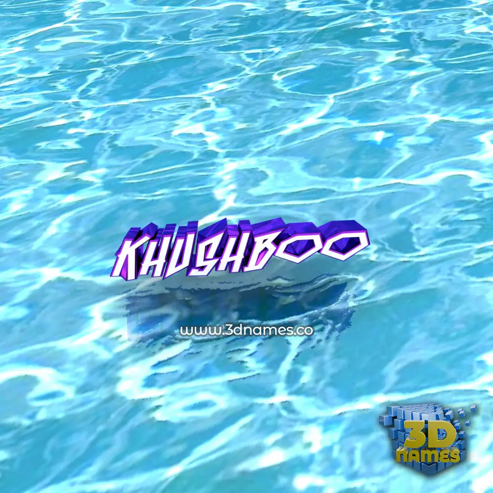 khushboo in Water style - 3D name wallpaper