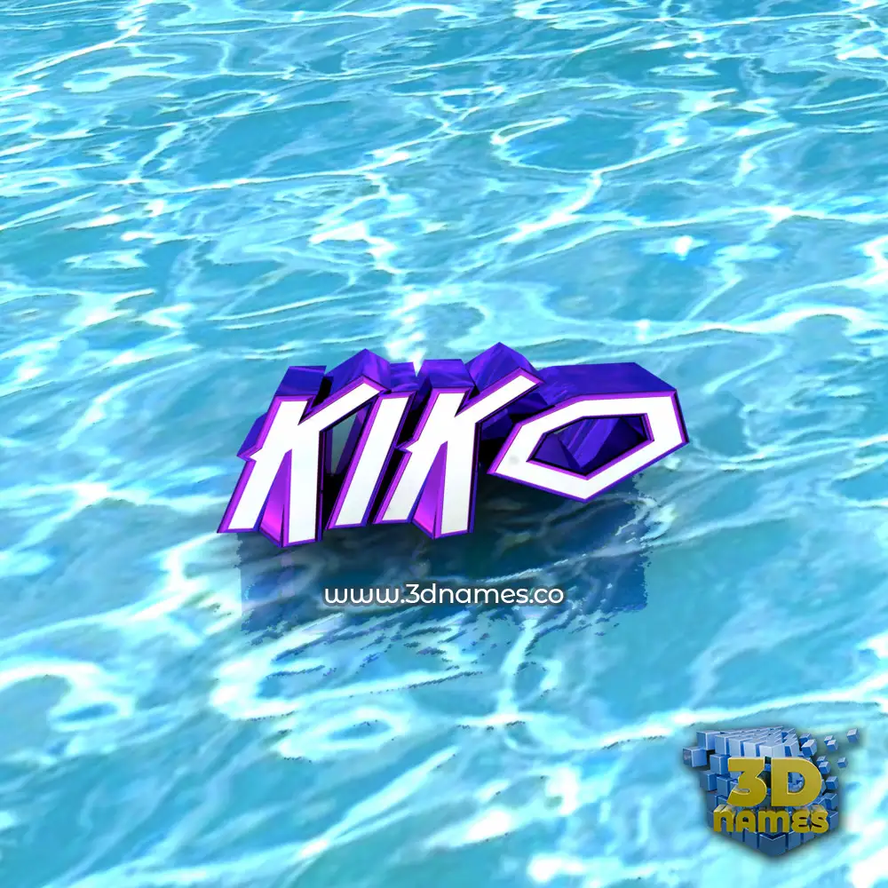 kiko in Water style - 3D name wallpaper
