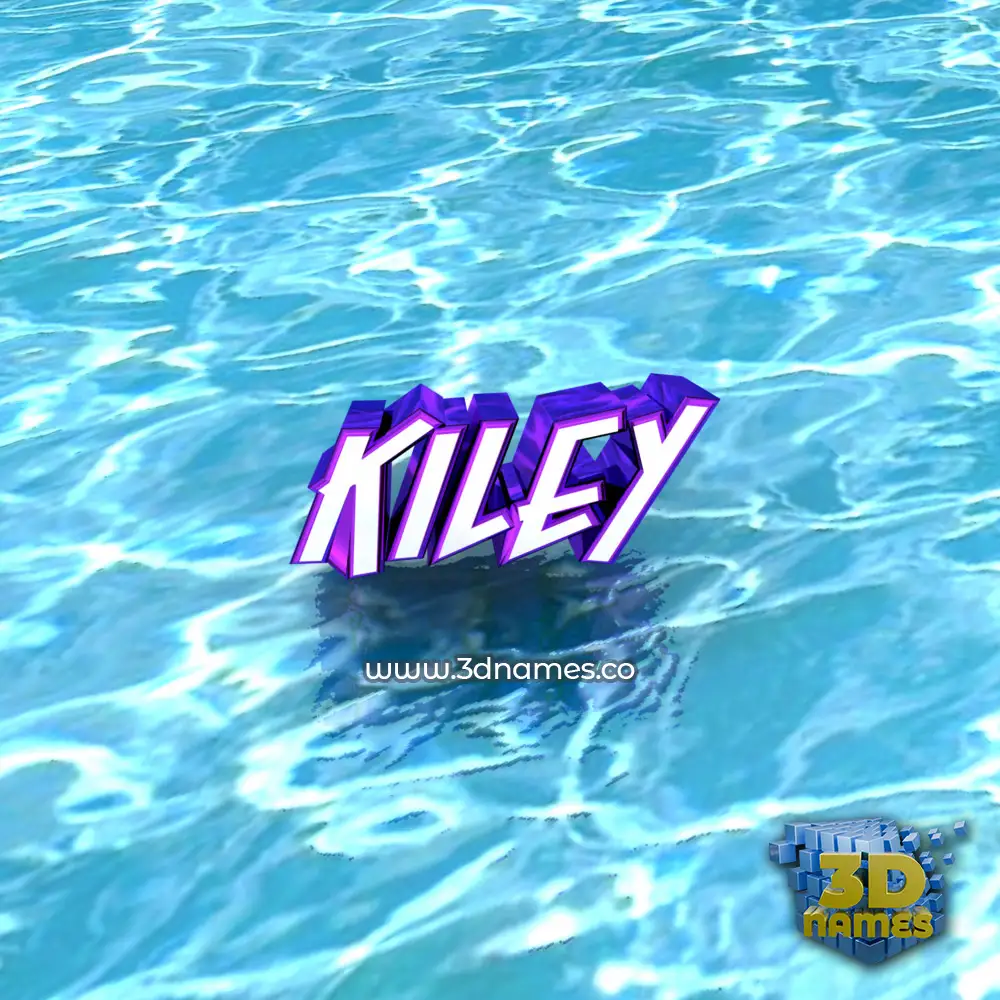 kiley in Water style - 3D name wallpaper
