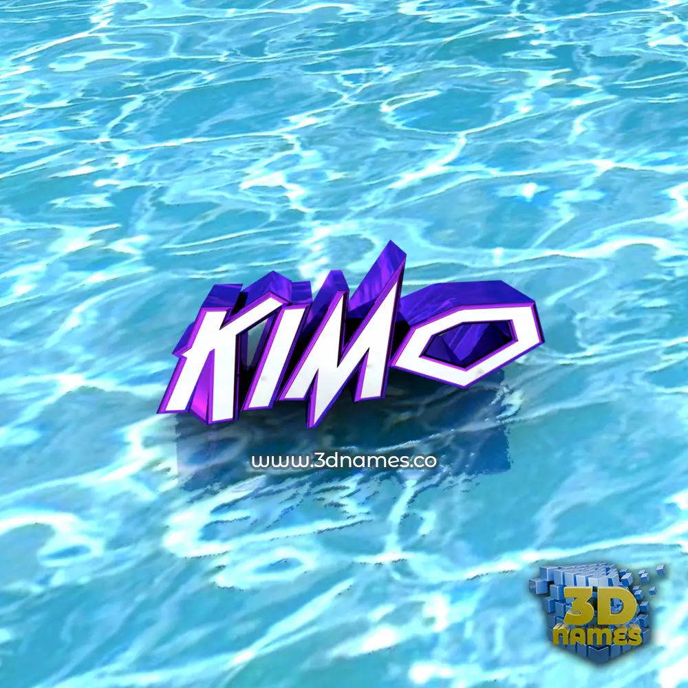 kimo in Water style - 3D name wallpaper