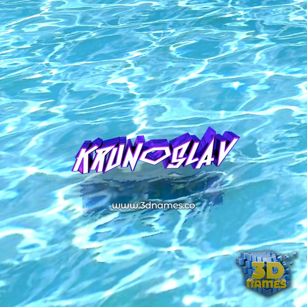 krunoslav in Water style - 3D name wallpaper
