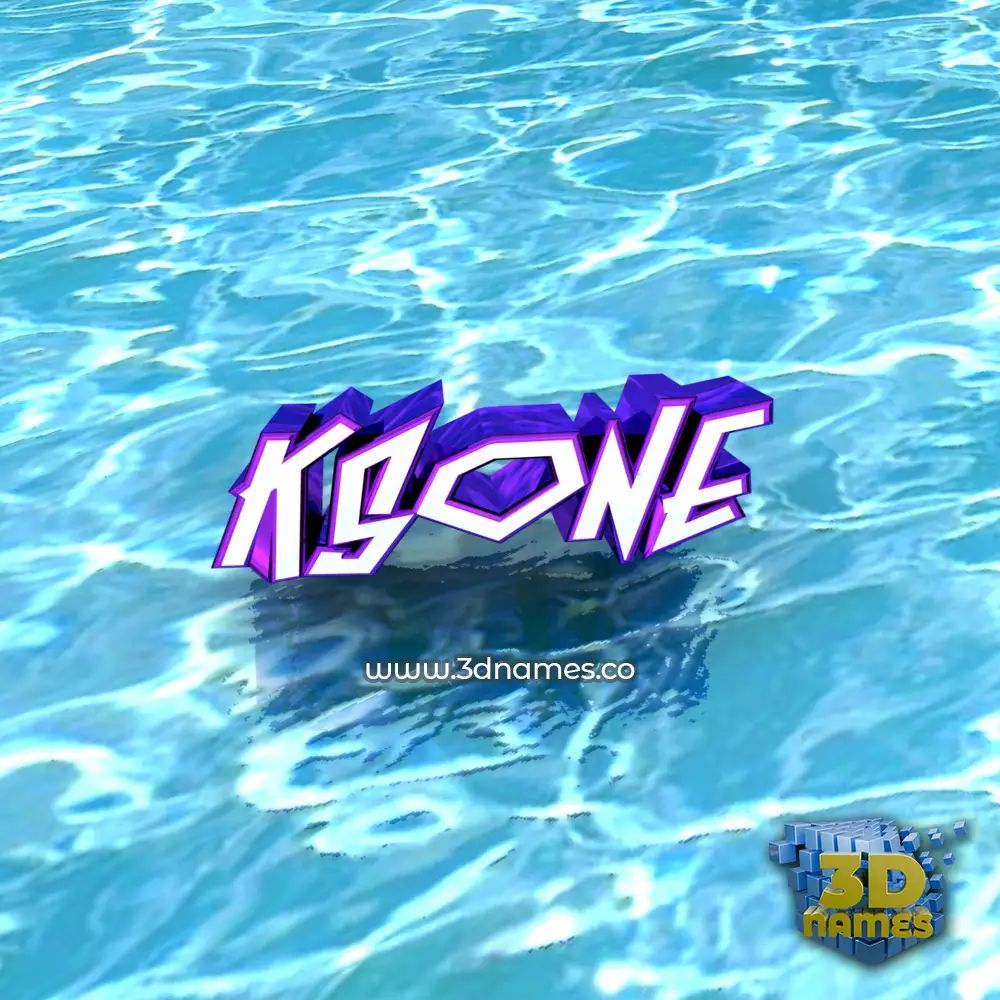 ksone in Water style - 3D name wallpaper
