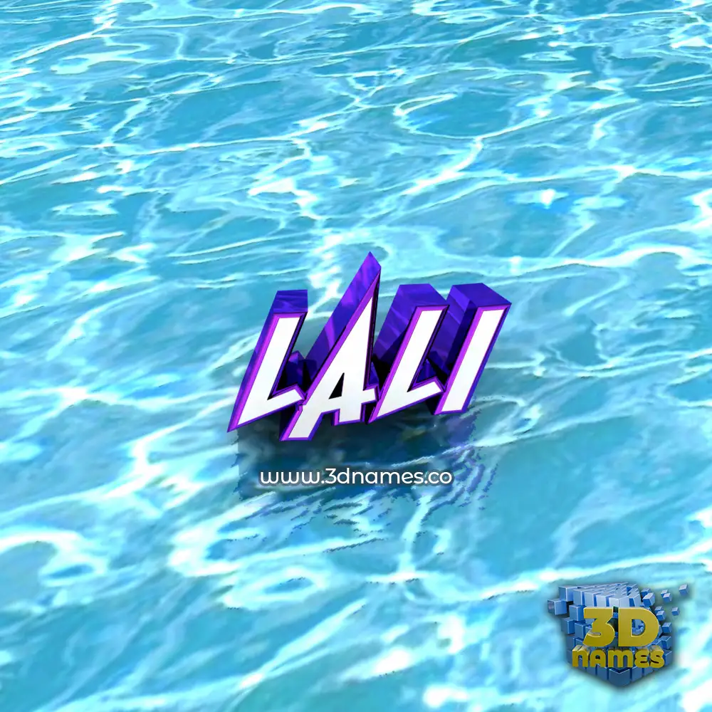 lali in Water style - 3D name wallpaper