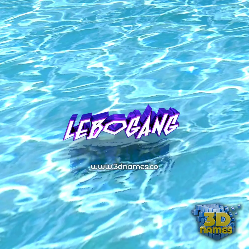 lebogang in Water style - 3D name wallpaper
