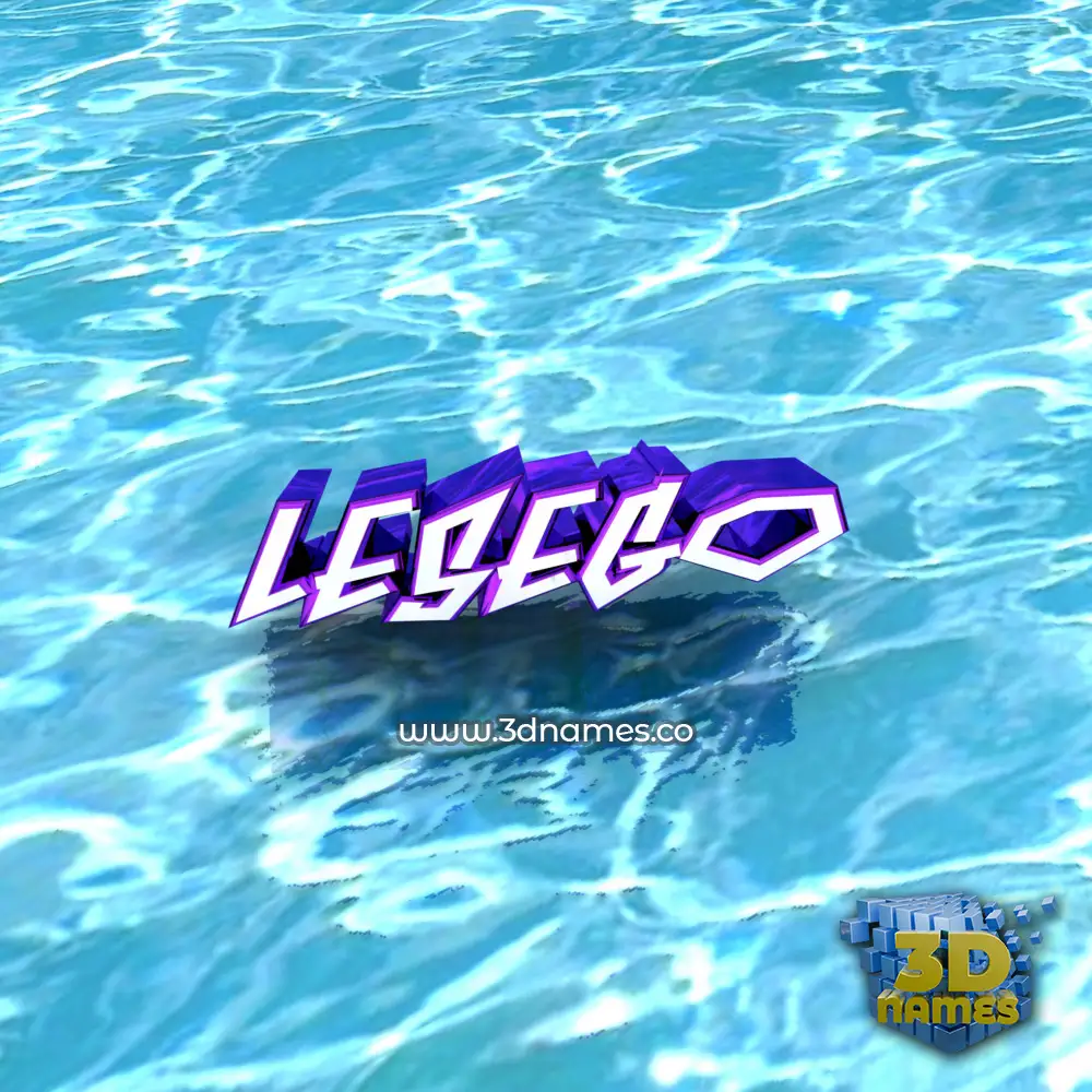 lesego in Water style - 3D name wallpaper