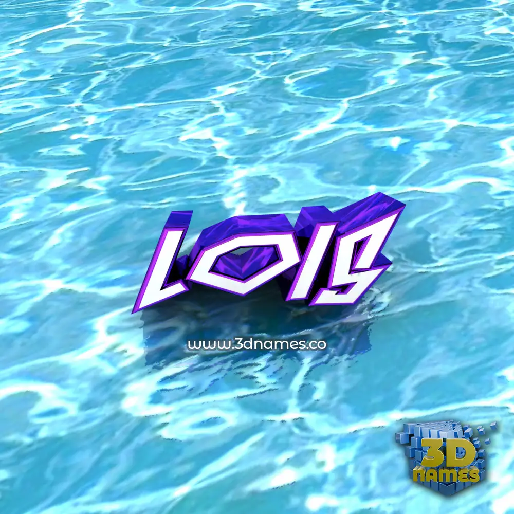 lois in Water style - 3D name wallpaper
