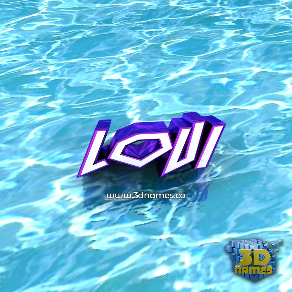 loui in Water style - 3D name wallpaper