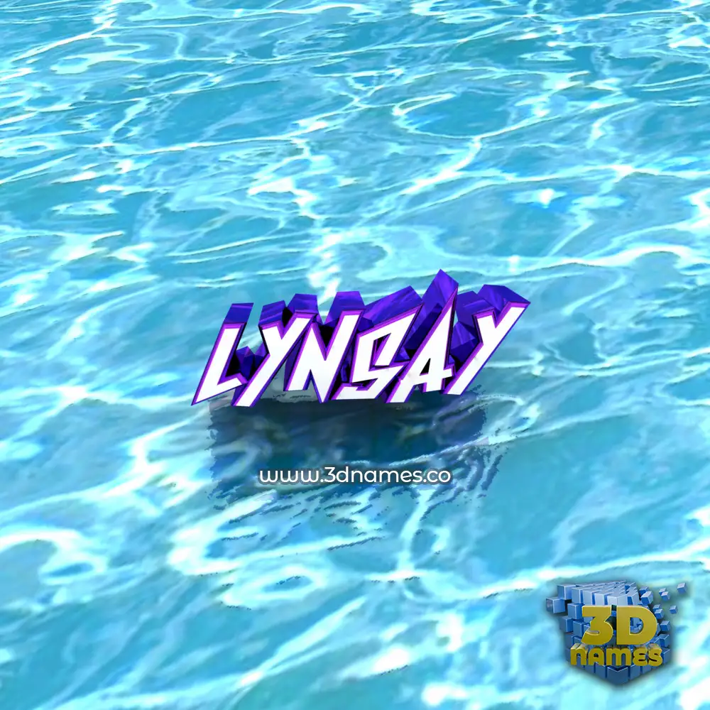 lynsay in Water style - 3D name wallpaper