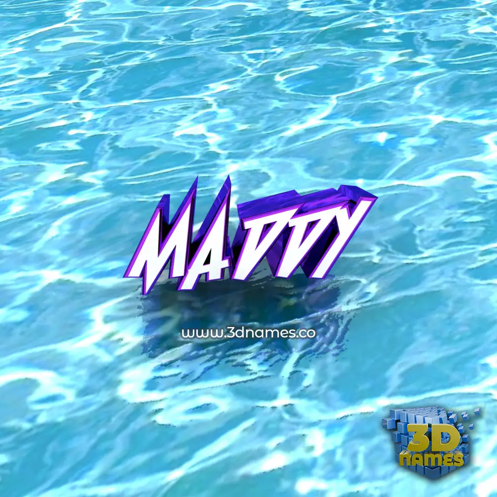 maddy in Water style - 3D name wallpaper