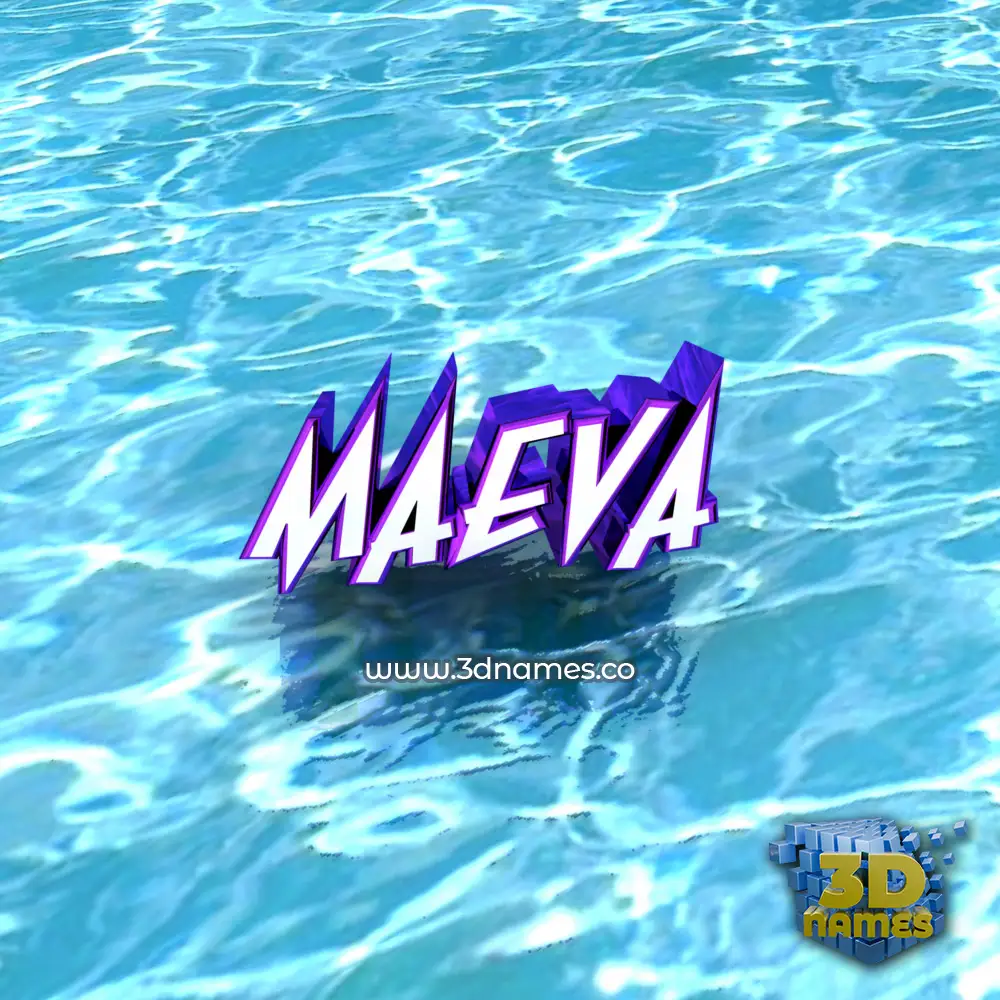 maeva in Water style - 3D name wallpaper