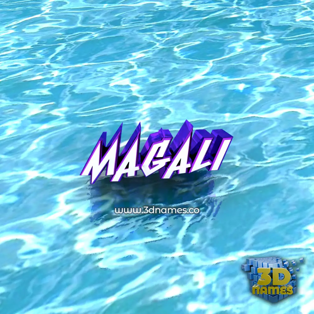 magali in Water style - 3D name wallpaper