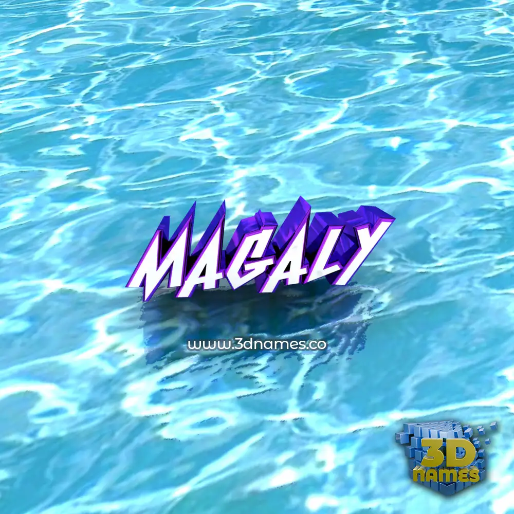 magaly in Water style - 3D name wallpaper