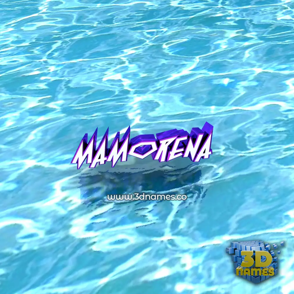 mamorena in Water style - 3D name wallpaper