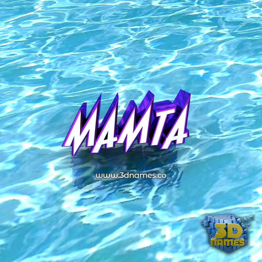 mamta in Water style - 3D name wallpaper