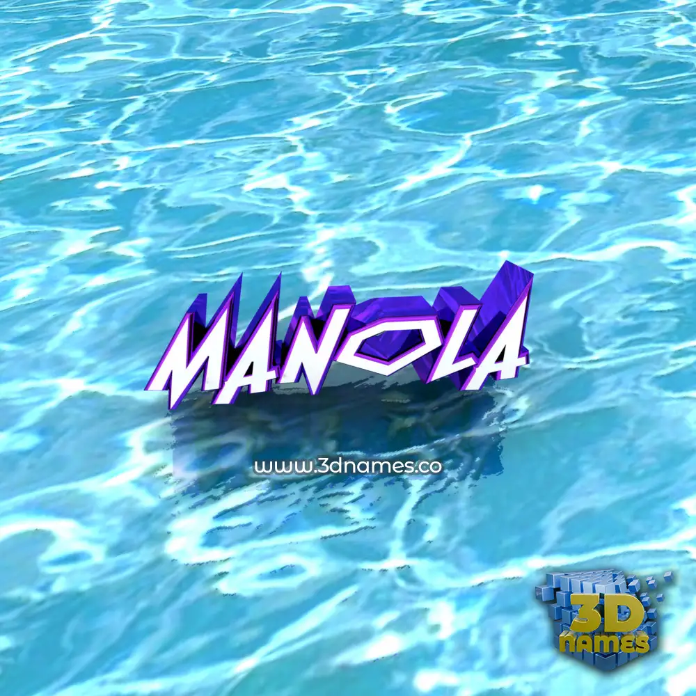 manola in Water style - 3D name wallpaper