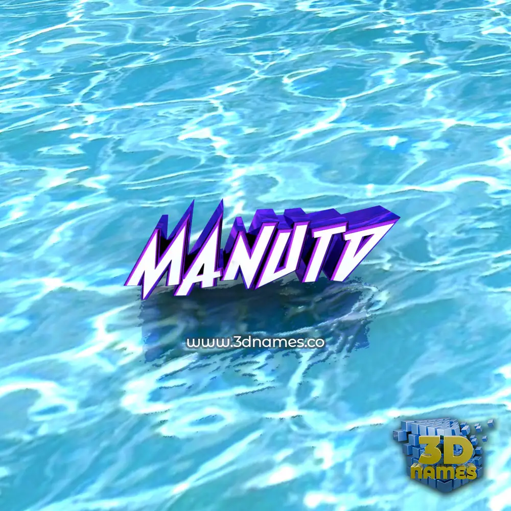 manutd in Water style - 3D name wallpaper