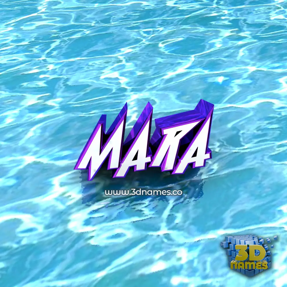 mara in Water style - 3D name wallpaper