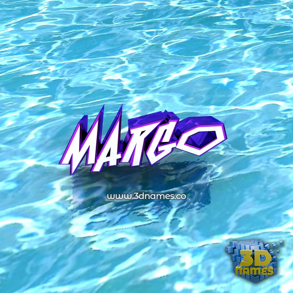margo in Water style - 3D name wallpaper