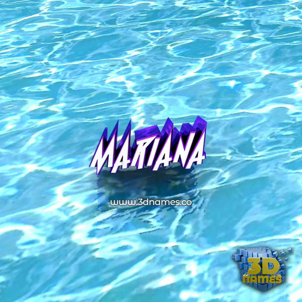 mariana in Water style - 3D name wallpaper