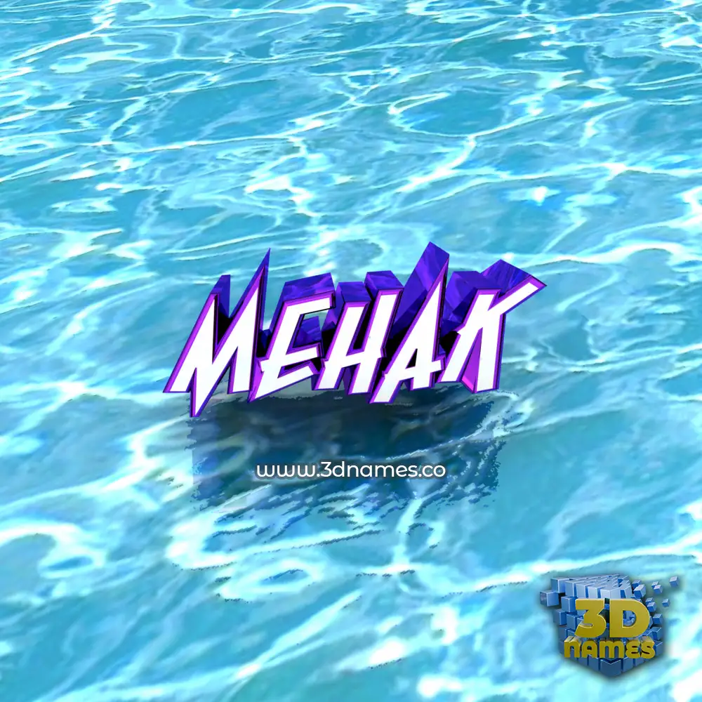 mehak in Water style - 3D name wallpaper