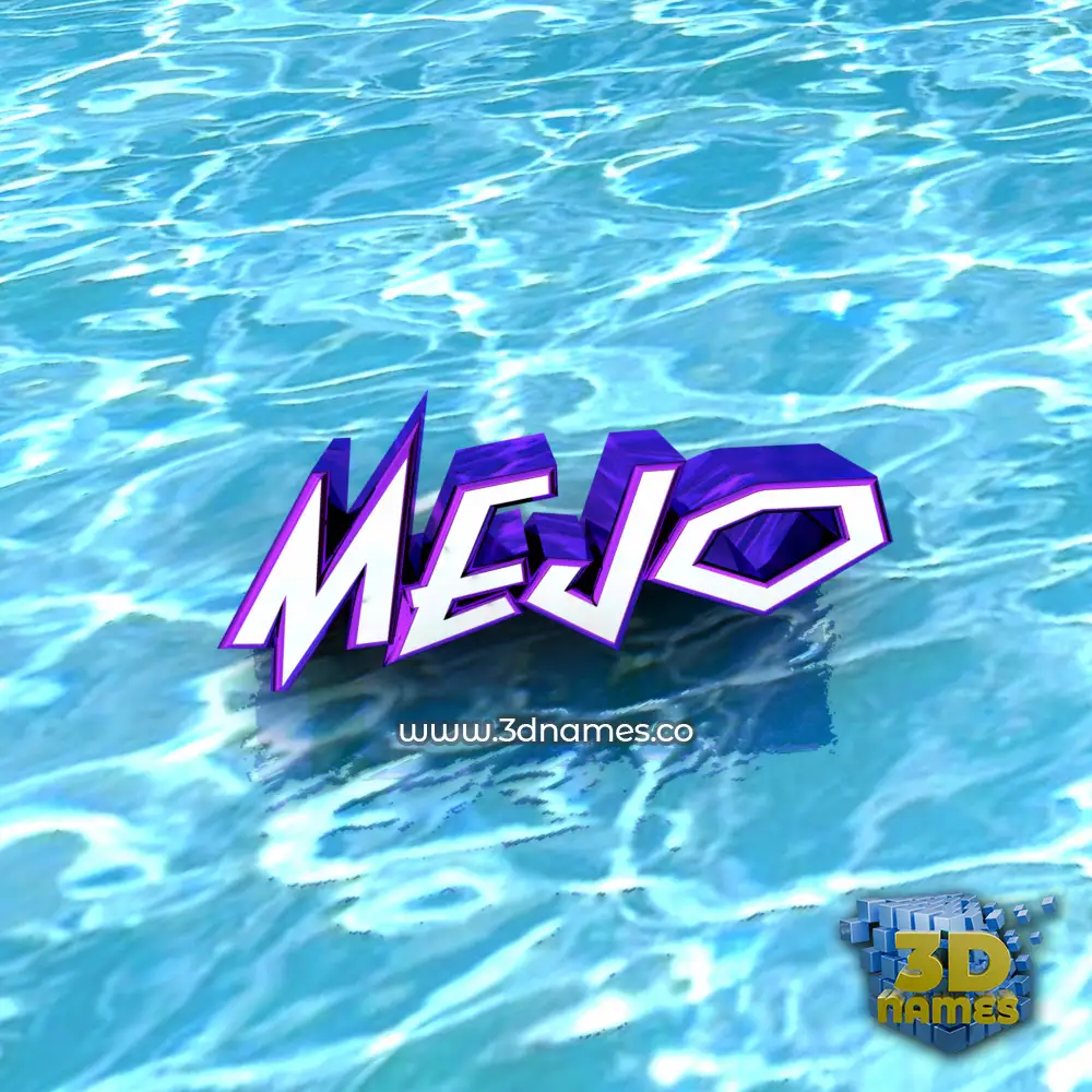 mejo in Water style - 3D name wallpaper