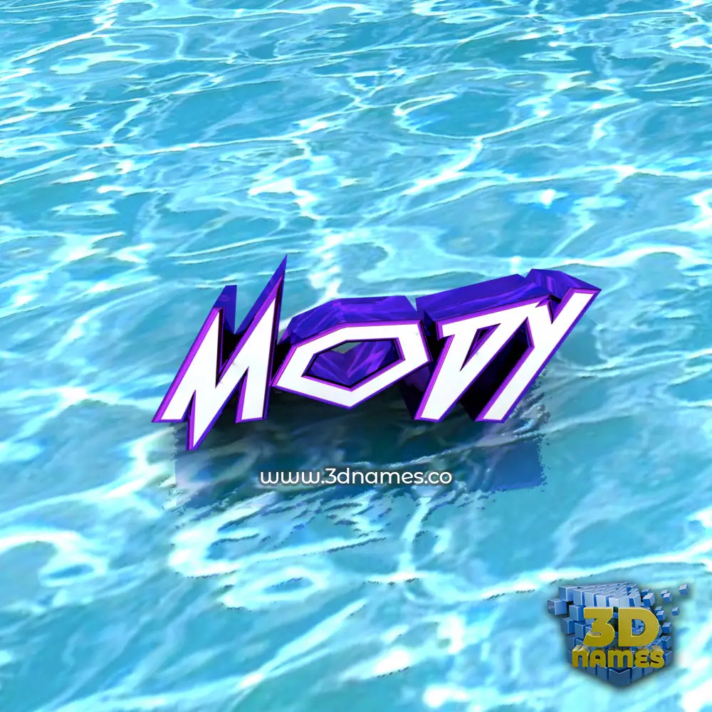 mody in Water style - 3D name wallpaper