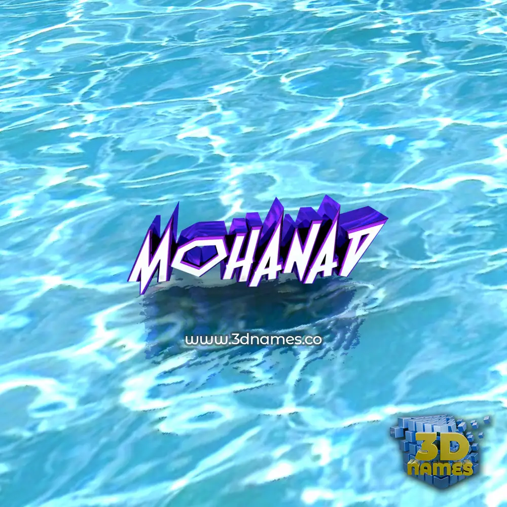 mohanad in Water style - 3D name wallpaper