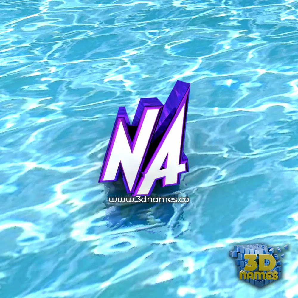 na in Water style - 3D name wallpaper