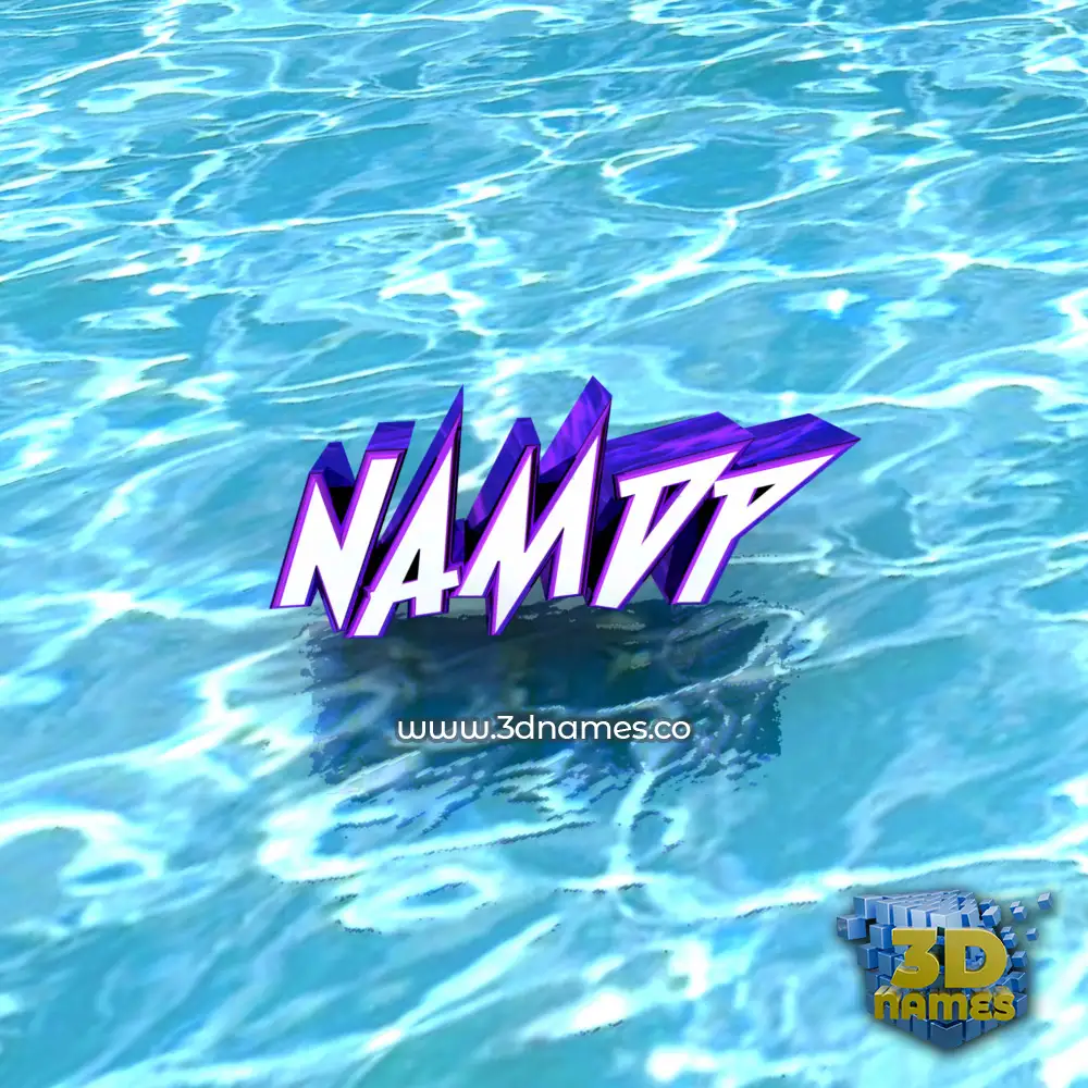 namdp in Water style - 3D name wallpaper