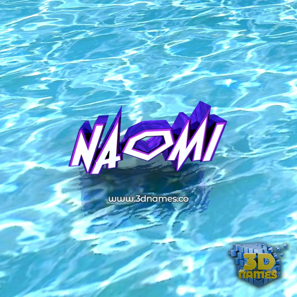 naomi in Water style - 3D name wallpaper