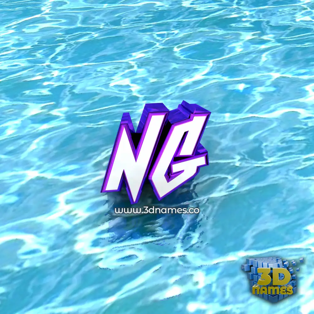 ng in Water style - 3D name wallpaper
