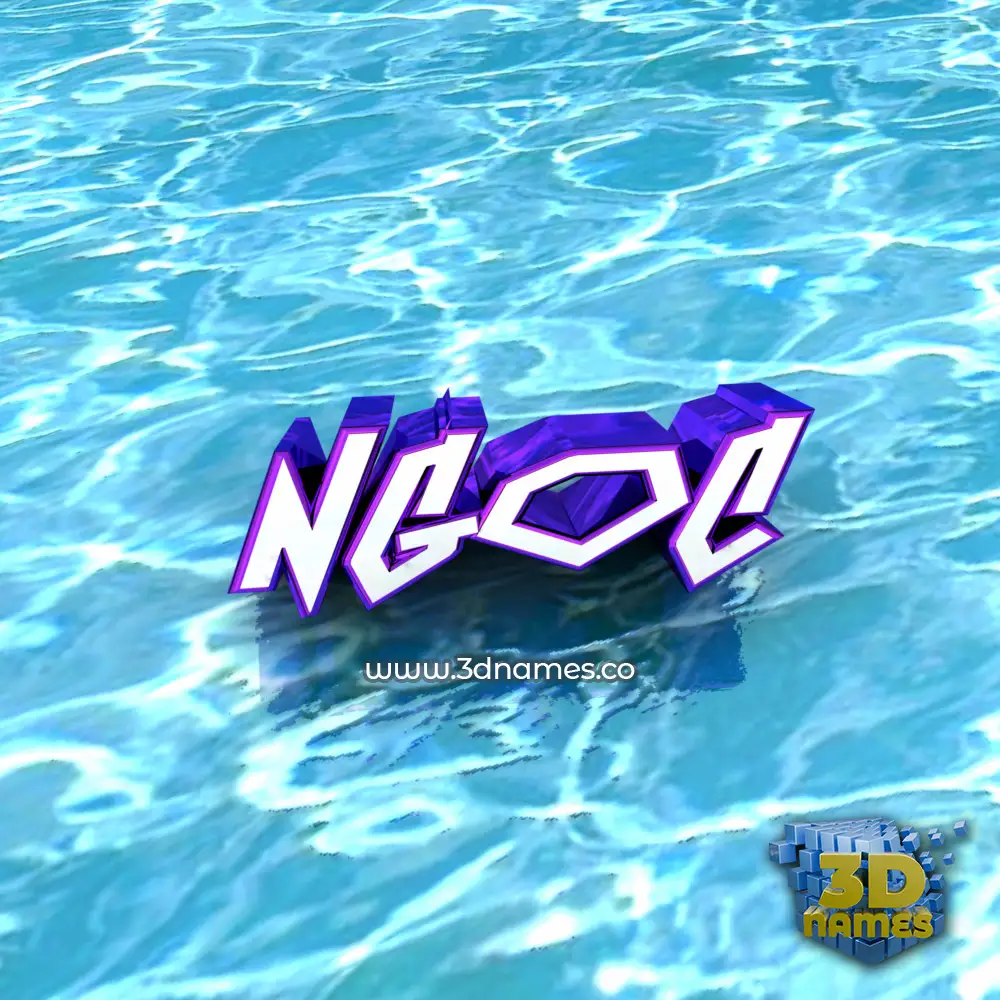 ngoc in Water style - 3D name wallpaper