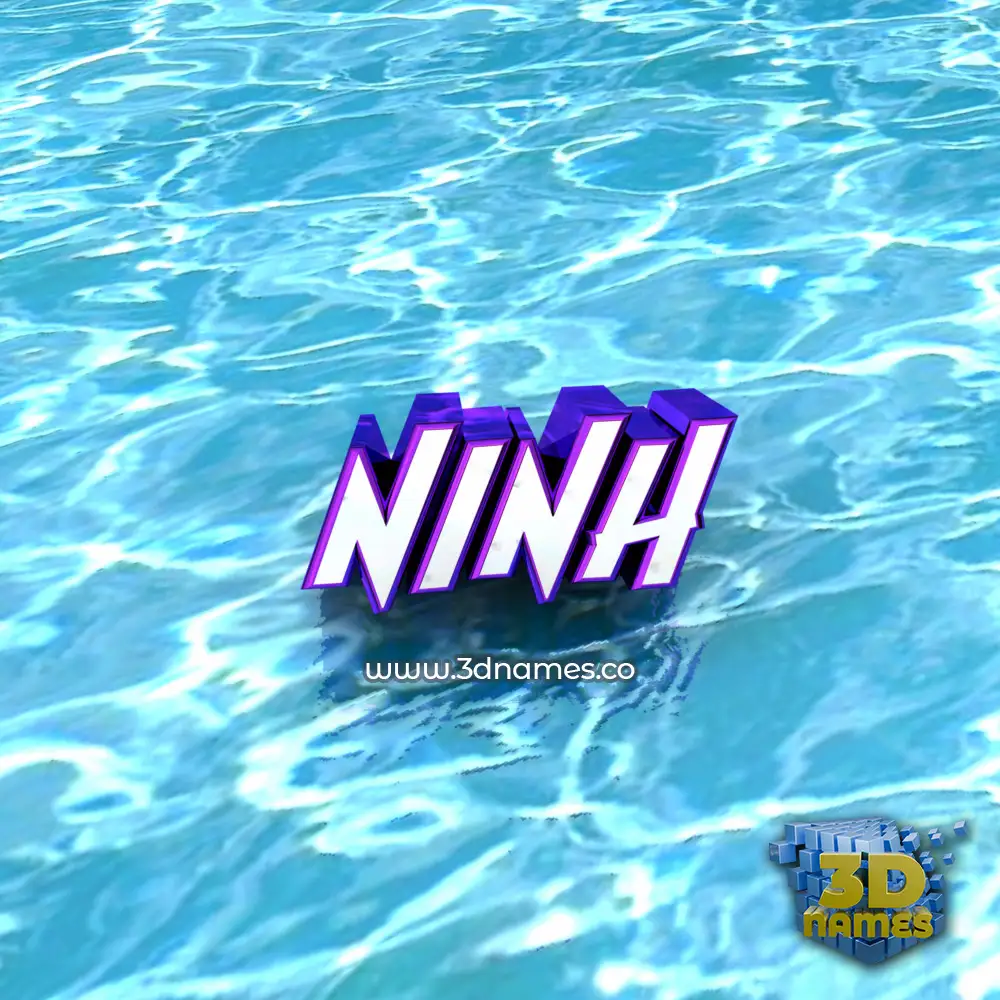 ninh in Water style - 3D name wallpaper