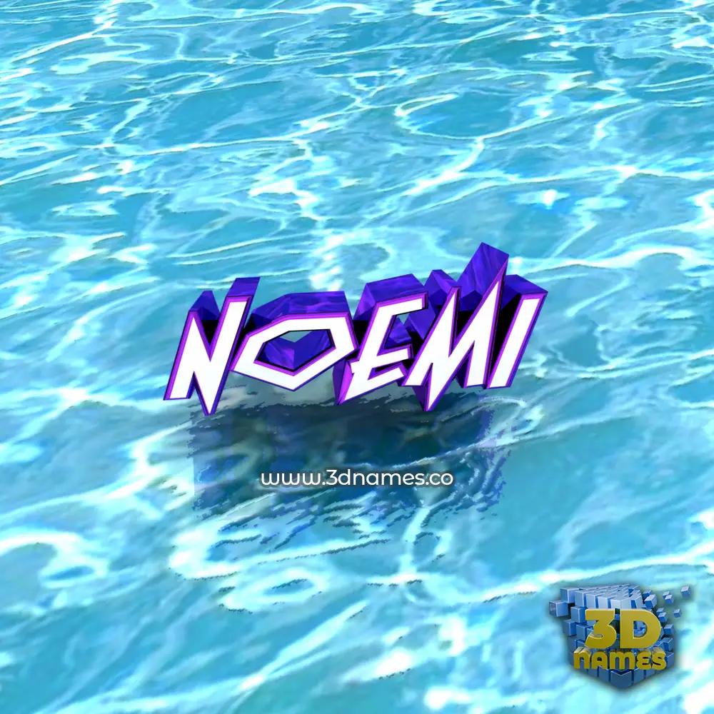 noemi in Water style - 3D name wallpaper