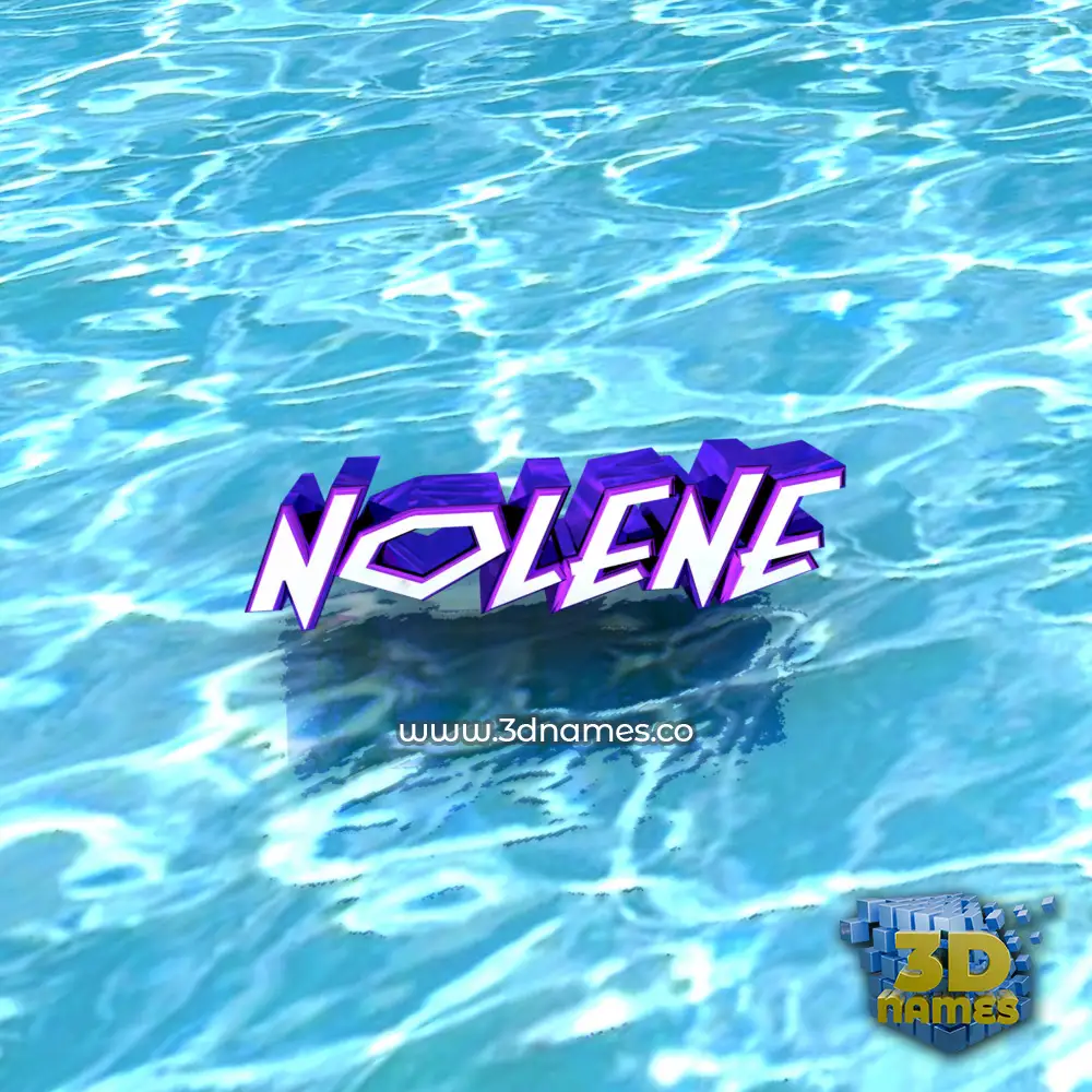 nolene in Water style - 3D name wallpaper