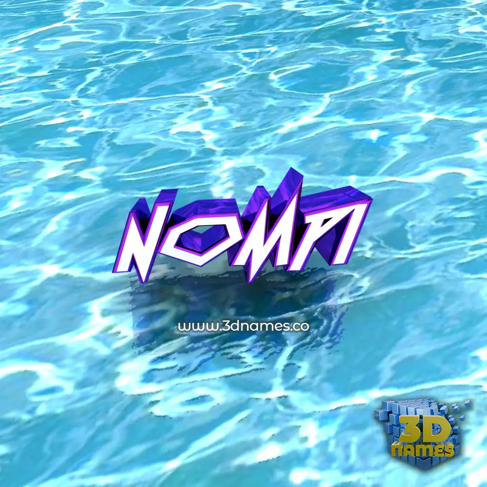 nompi in Water style - 3D name wallpaper
