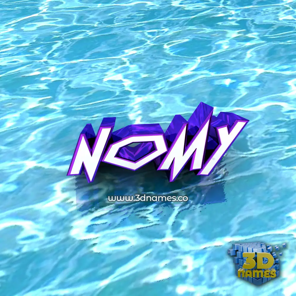nomy in Water style - 3D name wallpaper