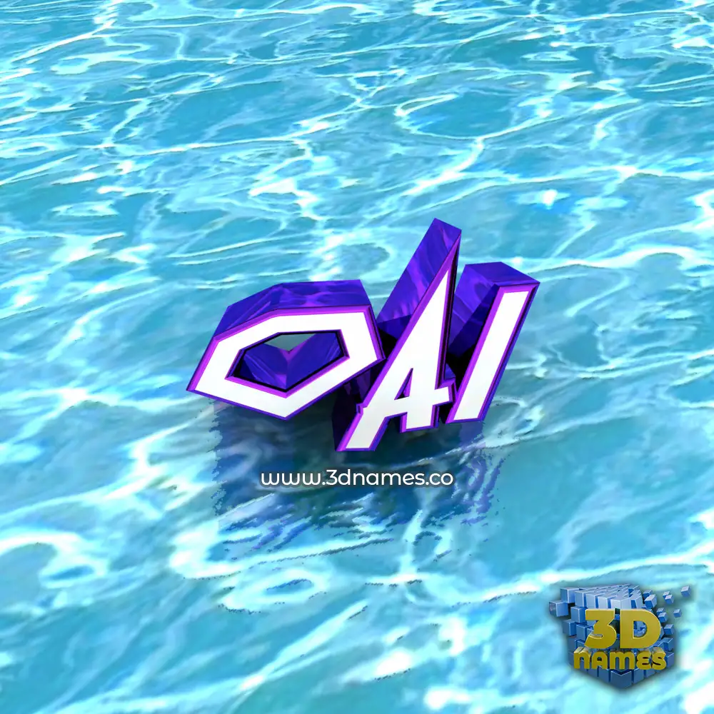 oai in Water style - 3D name wallpaper