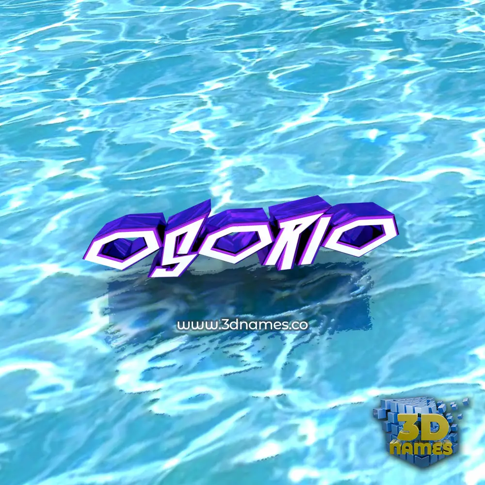 osorio in Water style - 3D name wallpaper