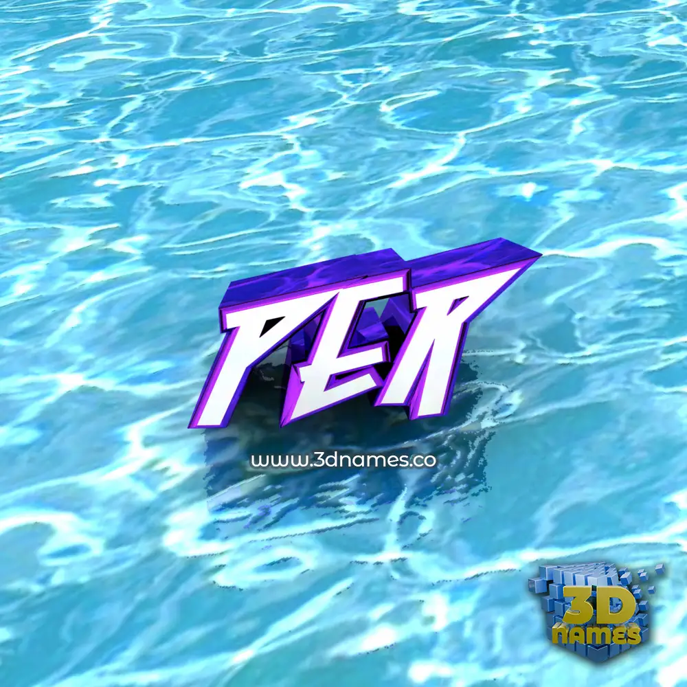 per in Water style - 3D name wallpaper
