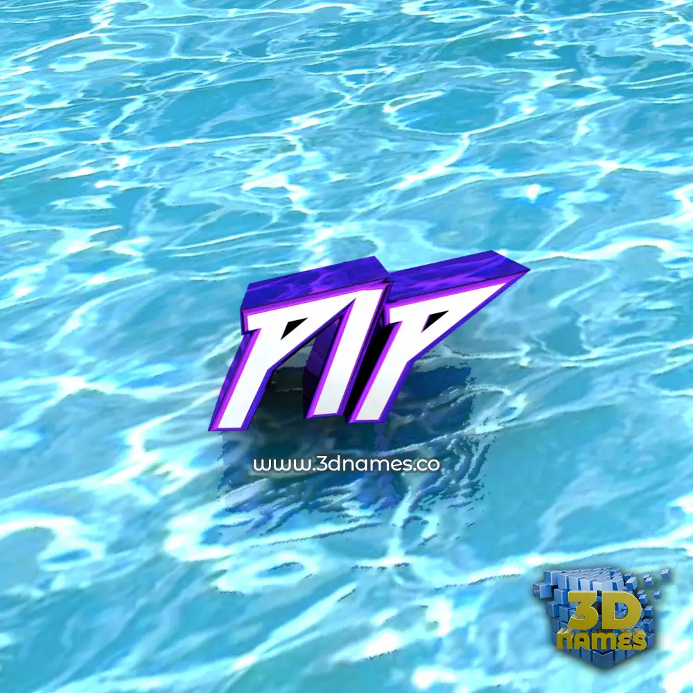 pip in Water style - 3D name wallpaper