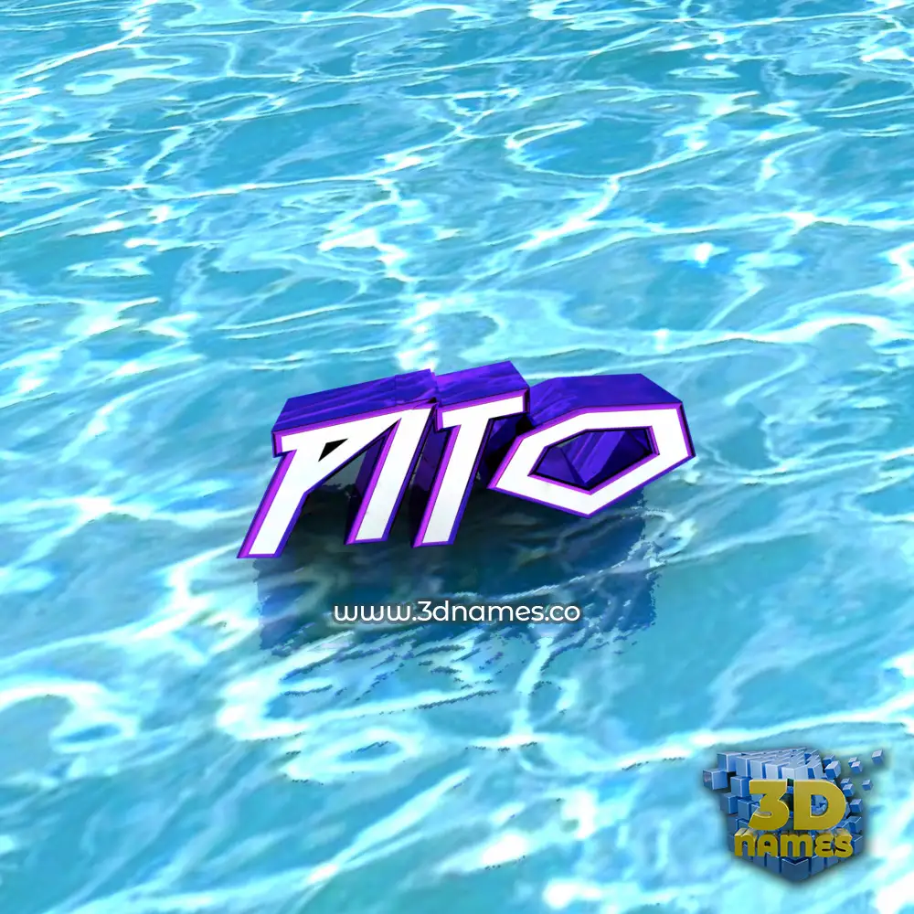 pito in Water style - 3D name wallpaper