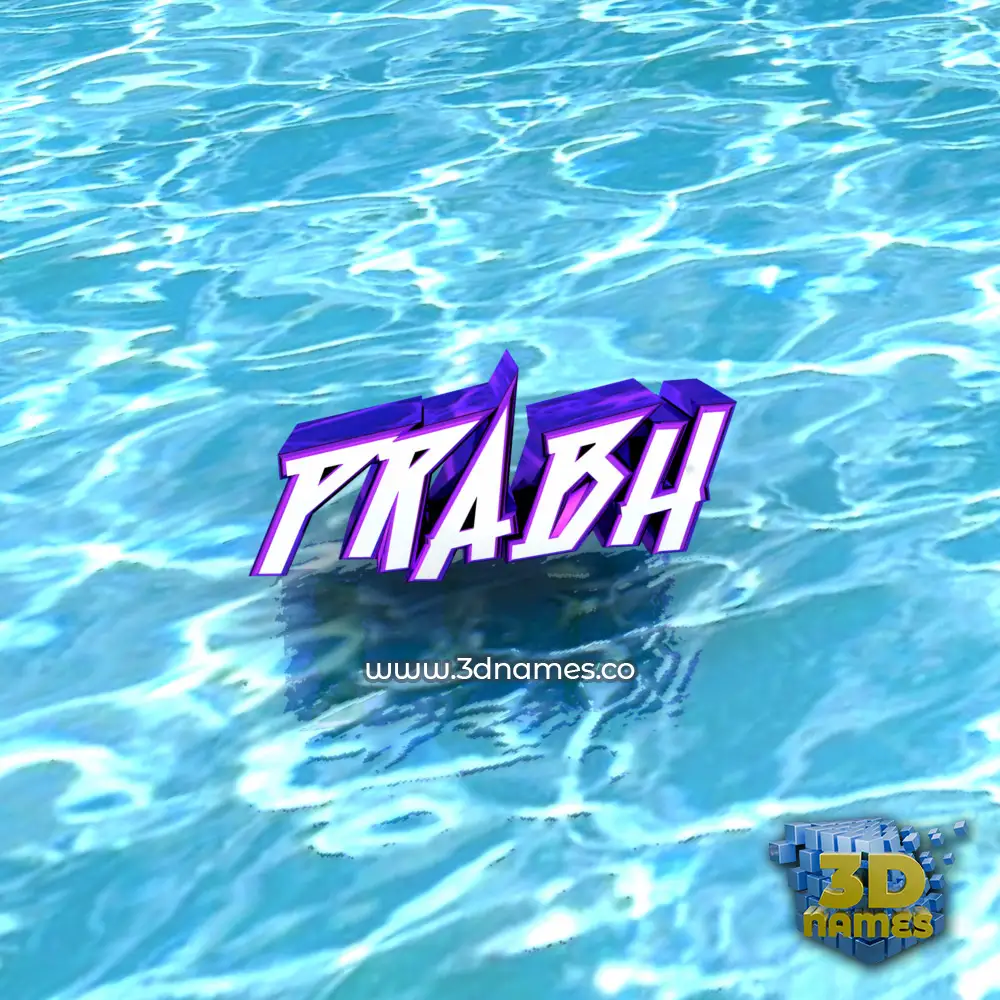 prabh in Water style - 3D name wallpaper