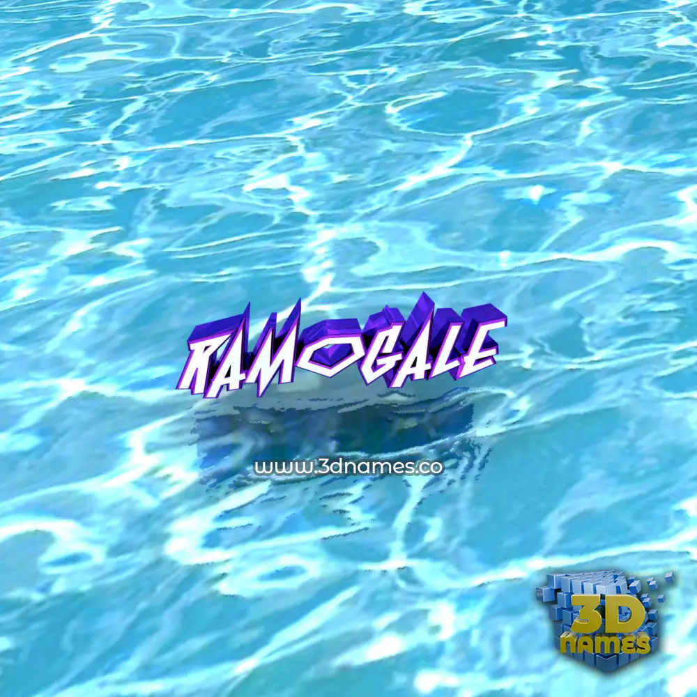 ramogale in Water style - 3D name wallpaper